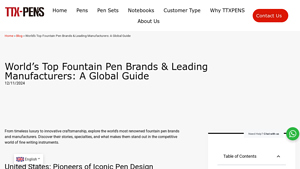 World's Top Fountain Pen Brands & Leading Manufacturers: A Global Guide - pen manufacturer