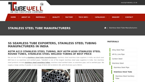 Stainless Steel Tube Manufacturers, ASTM A213 SS Seamless ... - TubeWell - ss tube manufacturer