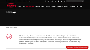Milling - Tungaloy Corporation - milling cutters company