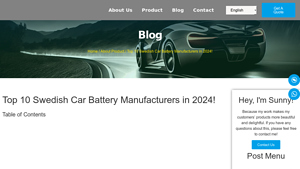 Top 10 Swedish Car Battery Manufacturers in 2024! - sweden shock manufacturer