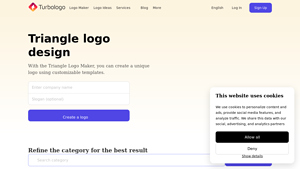 Triangle Logo Maker | Create Triangle logos in minutes - Turbologo - ac manufacturer with triangle logo black red yellow