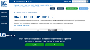 Stainless Steel Pipe - Stainless Piping Supplier - TW Metals - ss pipe manufacturer