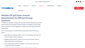 TYCORUN: Your Trusted Off-Grid Inverter Manufacturer & Supplier - off grid solar inverter factory