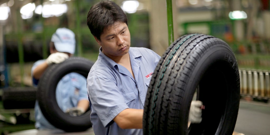 A relevant stock photo of tyres china in a typical setting.