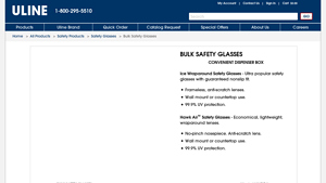 Bulk Safety Glasses - ULINE - safety sunglasses bulk