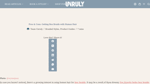Pros & Cons: Getting Box Braids with Human Hair | Unruly - synthetic hair bulk