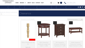 Clearance Furniture | Last Chance Deals on Wooden Pieces - unfinished furniture factory