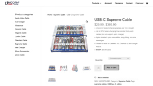 USB-C Supreme Cable - UNICORN TRADE WHOLESALE - usb type c cable bulk