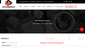Custom Machine Screws Manufacturers, Factory, Suppliers - machine screws factory