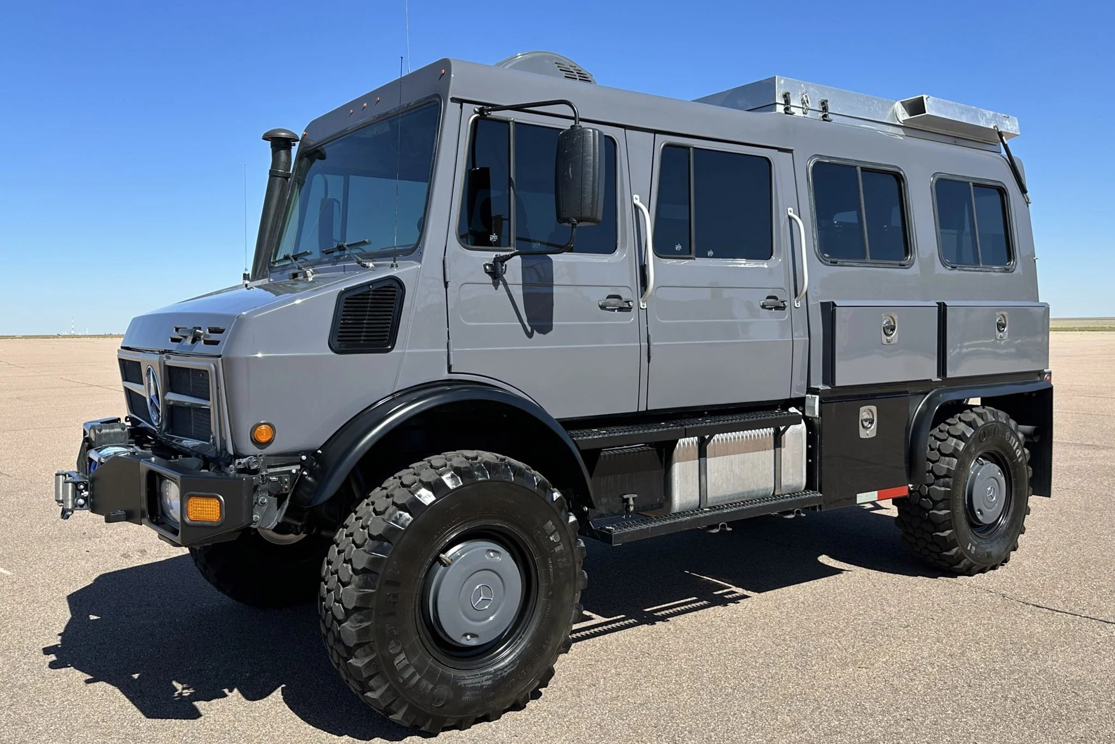 A relevant stock photo of unimog custom in a typical setting.