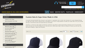 Custom Hats & Caps | USA Made - Bulk - Unionwear - hat bulk