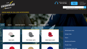 Baseball Hats & Caps, Bags, Portfolios & Binders Made in USA | Unionwear - headwear manufacturer
