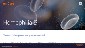 Hemophilia B | Programs & Pipeline | uniQure - hemgenix manufacturer