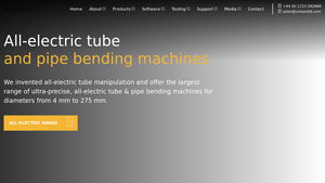 Unison Ltd: All-Electric CNC Tube and Pipe Bending Machines - pipe bending machine factory