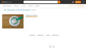 Sodium Ash Supplier & Distributor | Univar Solutions - chemical manufacturer blue ash