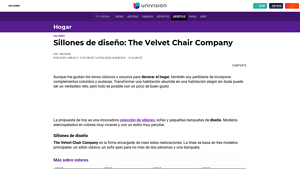 Sillones de diseño: The Velvet Chair Company | Estilo de Vida Hogar - velvet chair company