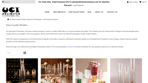 Glass Candle Holder Collection Wholesale - Unlimited Containers - glass candle holder bulk