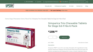 Simparica Trio Chewable Tablets for Dogs 5.6-11 lbs 6 Pack - simparica trio manufacturer
