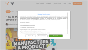 How to Manufacture a Product (in 15 Simple Steps) - UpFlip - product manufacturer
