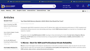 Top 5 Best RAM Memory Brands in 2025 - Upgrade Daddy - best ram manufacturer
