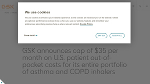 GSK announces cap of $35 per month on U.S. patient out-of-pocket costs ... - breztri manufacturer
