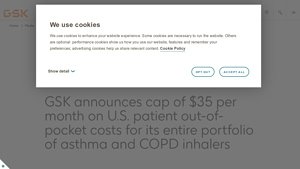 GSK announces cap of $35 per month on U.S. patient out-of-pocket costs ... - breo ellipta manufacturer assistance program