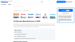 16 Elevator Manufacturers in 2025 - Metoree - elevator manufacturer