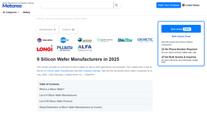9 Silicon Wafer Manufacturers in 2025 - Metoree - silicon wafer manufacturer