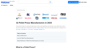 32 Pellet Press Manufacturers in 2025 - Metoree - pellet machine company