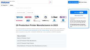 20 Production Printer Manufacturers in 2025 - Metoree - printer manufacturer