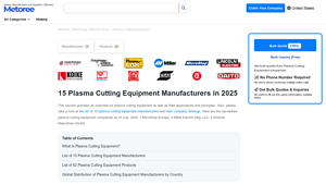 15 Plasma Cutting Equipment Manufacturers in 2025 | Metoree - plasma cutting machine factory