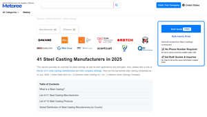 41 Steel Casting Manufacturers in 2025 - Metoree - steel castings manufacturer