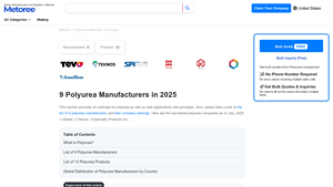 9 Polyurea Manufacturers in 2025 - Metoree - polyurethane manufacturer armorthane