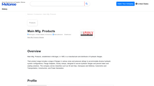 Main Mfg. Products - Company Profile and Products | Metoree - main manufacturer