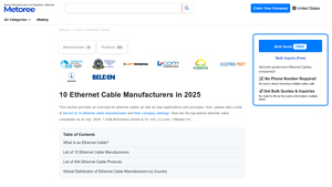 10 Ethernet Cable Manufacturers in 2025 - Metoree - best lan cable company