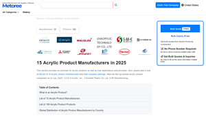15 Acrylic Product Manufacturers in 2025 - Metoree - acrylic sheet manufacturer