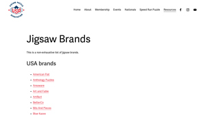 Brands — USA Jigsaw Puzzle Association - puzzle manufacturer