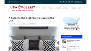 A Guide to the Best Pillows Made in the USA • USA Love List - pillow manufacturer