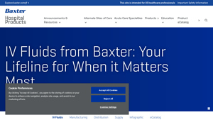Baxter | The IV Fluids Lifeline - baxter manufacturer