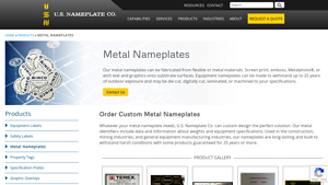 Custom Metal Nameplates | Industrial Equipment Nameplates - manufacturer plate