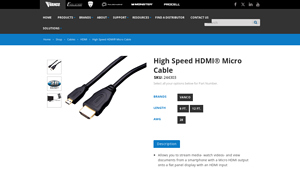 High Speed HDMI® Micro Cable - Vanco International - micro hdmi cable bulk