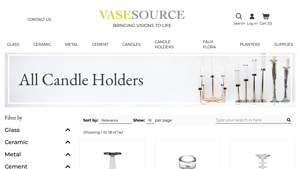 Wholesale Candle Holders | Buy Bulk & Save - Vasesource - glass candle holder bulk