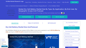 Dry Cell Battery Market Size, Share, Trends & Forecast - dry cell battery company
