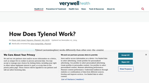 How Does Tylenol Work? - Verywell Health - tylenol manufacturer