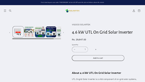 4.6 kW UTL On Grid Solar Inverter – VIGOOD SOLARTEK - utl solar inverter company