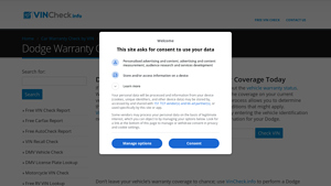Dodge Warranty Check: Verify Dodge Warranty Coverage Expiration - dodge manufacturer warranty