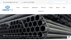 Top Stainless Steel Pipe Manufacturers | Vinmay - stainless steel pipe manufacturer