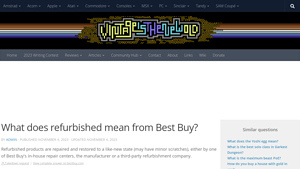 What does refurbished mean from Best Buy? - does best buy pre owned come with manufacturer warranty