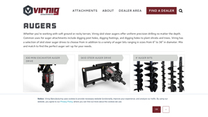 Augers - Virnig Manufacturing - hydraulic auger manufacturer usa