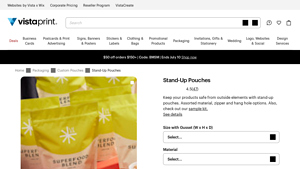 Stand-Up Pouches - Vistaprint - stand up pouches bulk